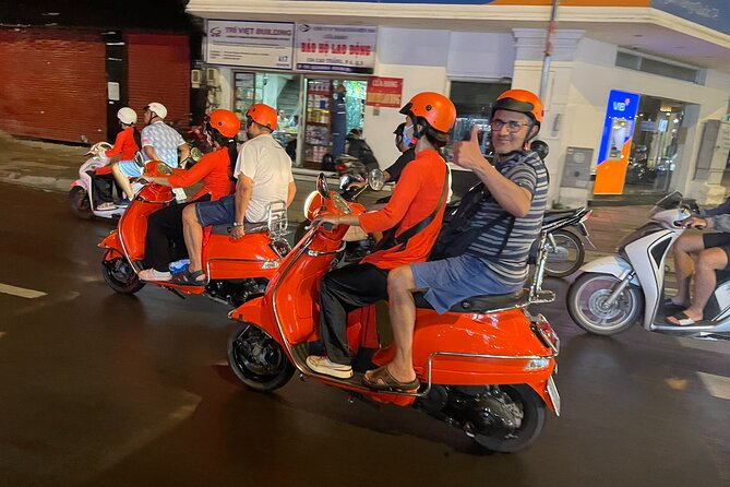 Vespa Female Ao Dai riders Night Street Food + See Train Street - How much food is included for $68?