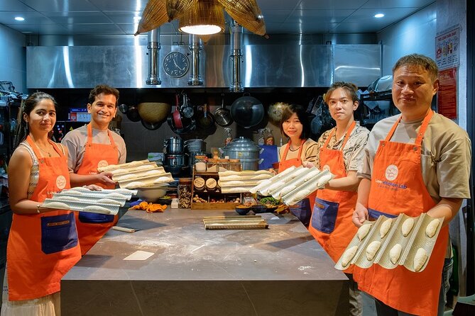 Vietnamese Bread & Brew: Banh Mi Baking Class & Specialty Coffee - Kneading baguette dough at Love Kitchen Lab