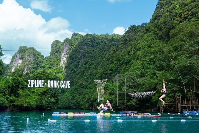 Zipline Dark cave & Paradise cave: Full-day Exploration - Two famous caves, two very different moods