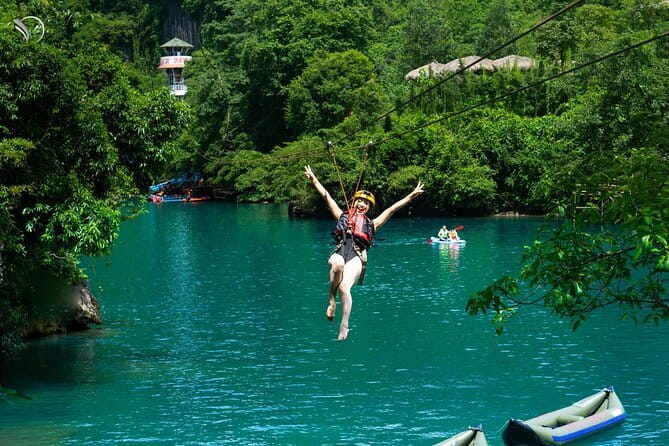 Zipline Dark cave & Paradise cave: Full-day Exploration - Who will enjoy this day most
